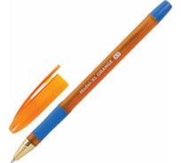 Ручка 12 шт в упаковке BRAUBERG шариковая масляная с грипом Model-XL ORANGE СИНЯЯ узел 07мм линия 035мм  143246