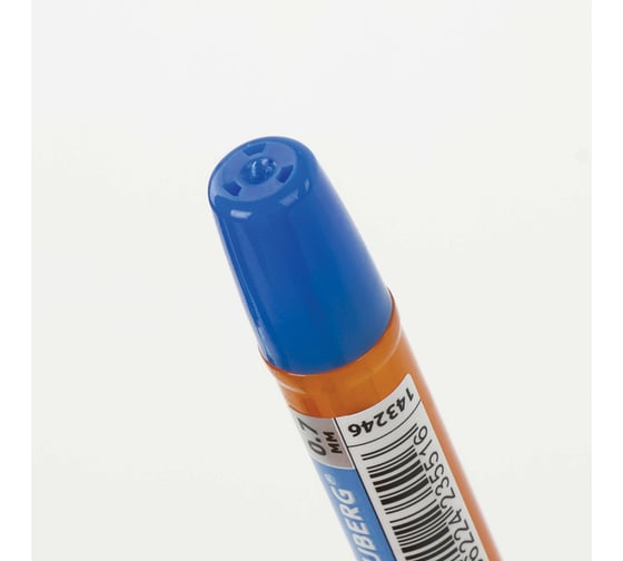 Ручка 12 шт в упаковке BRAUBERG шариковая масляная с грипом Model-XL ORANGE СИНЯЯ узел 07мм линия 035мм  143246