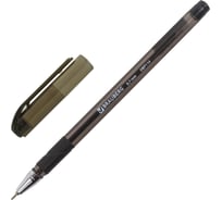 Ручка 12 шт в упаковке BRAUBERG шариковая масляная с грипом Max-Oil Tone ЧЕРНАЯ узел 07мм линия 035мм  142694