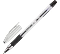 Ручка 12 шт в упаковке BRAUBERG шариковая масляная с грипом Model-XL ORIGINAL ЧЕРНАЯузел 07ммлиния 035мм  143243