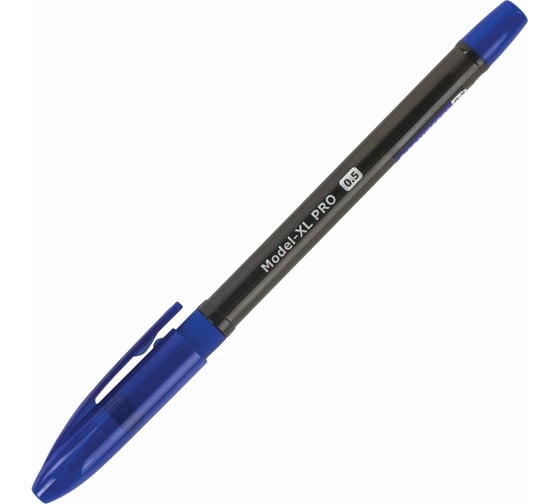 Ручка 12 шт в упаковке BRAUBERG шариковая масляная с грипом Model-XL PRO СИНЯЯ узел 05 мм линия 025 мм  143249