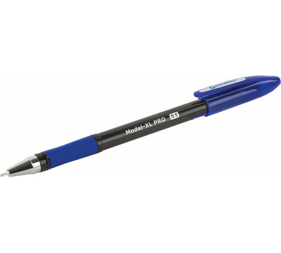 Ручка 12 шт в упаковке BRAUBERG шариковая масляная с грипом Model-XL PRO СИНЯЯ узел 05 мм линия 025 мм  143249