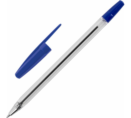 Шариковые ручки BRAUBERG M-500 набор 10 шт, синие, узел 0.7 мм, линия 0.35 мм 143454