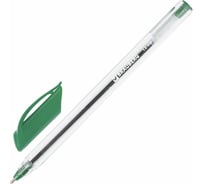 Ручка 12 шт в упаковке BRAUBERG шариковая масляная Extra Glide ЗЕЛЕНАЯ трехгранная узел 1мм линия 05мм 142137
