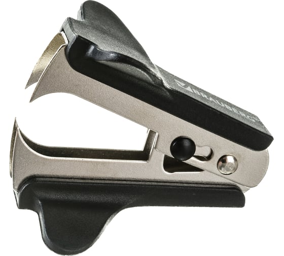 Антистеплер для скоб № 10 и № 24/6 BRAUBERG Classic с фиксатором черный 222547