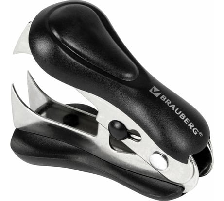 Антистеплер для скоб № 10 и № 24/6 BRAUBERG ST-100 , с фиксатором, черный, 228578