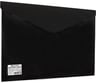 Папка-конверт 10 шт в упаковке BRAUBERG с кнопкой  А4 до 100 л непрозрачная черная СВЕРХПРОЧНАЯ 02 мм  221361
