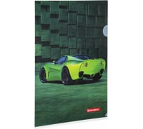 Папка-уголок 12 шт в упаковке BRAUBERG SPORT CAR А4 150 мкм цветная печать 228044