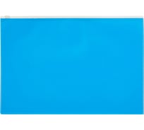 Папка на молнии 12 шт в упаковке Attache А4 Color голубой 1044985