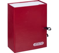 Архивная складная папка Attache 100 мм, красная 117927