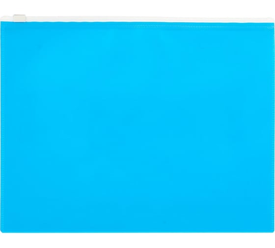 Папка на молнии 12 шт в упаковке Attache А5 Color голубой 1044988 1
