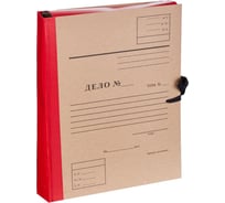 Архивная папка Attache Дело крафт/бумвинил, 5 см, 4 завязки 88607