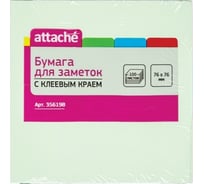 Блок-кубик Attache с клеевым краем 76х76, салатовый, 100 листов 356198