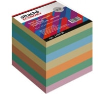 Проклеенный блок для записей 40 шт в упаковке Attache Economy 7.5х7.5х7.5 5 цветов 65 г 1226535