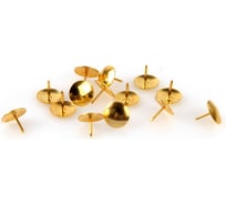 Канцелярские металлические золотые кнопки Attache 100 штук 867781