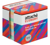 Блок для записей Attache Economy в картонной упаковке 9х9х9, 5 цветов, 65 г 1226545