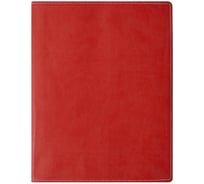 Бизнес-тетрадь Attache Клэр А4, 96л, клетка, кожзаменитель, красная 11.01 373182
