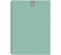 Бизнес-тетрадь Attache А4, 96л, точка, греб, обложка глянцевая ламинированная Fleur Мята 1223692