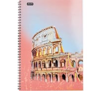 Бизнес-тетрадь Attache Selection А4, 96л, клетка, греб, ламинированная обл. Travel Italy 1061706