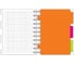 Бизнес-тетрадь Attache Selection 140л, клетка, А6, SPIRAL BOOK серый, евроспираль, обложка пластиковая, разделитель 84115 737344 2