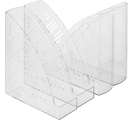 Вертикальный прозрачный накопитель Attache 85 мм, 4 шт в упаковке 107623