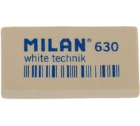 Пластиковый ластик 30 шт в упаковке Milan Technic 630 белый 973216