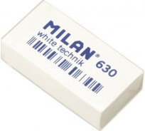Пластиковый ластик 30 шт в упаковке Milan Technic 630 белый 973216