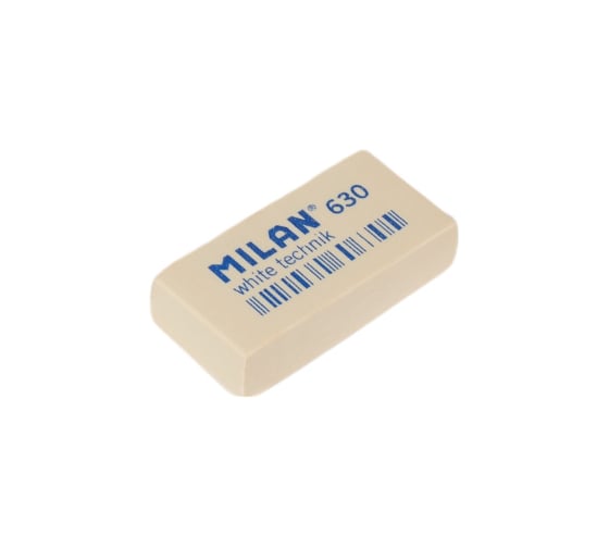 Пластиковый ластик 30 шт в упаковке Milan Technic 630 белый 973216
