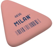 Каучуковый треугольный ластик 36 шт в упаковке Milan 4836 розовый 973231