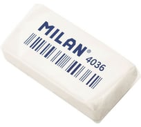 Каучуковый ластик 36 шт в упаковке Milan 4036 3.9х2х0.8 белый 973204