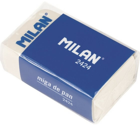 Каучуковый ластик для стирания графита для рисования 24 шт в упаковке Milan 2424 белый 973196 1