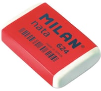Пластиковый ластик 24 шт в упаковке Milan nata 624 белый 973215