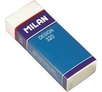 Пластиковый ластик 20 шт в упаковке Milan Design 320 белый 973208
