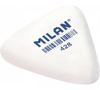 Каучуковый треугольный ластик 28 шт в упаковке Milan 428 белый 973228
