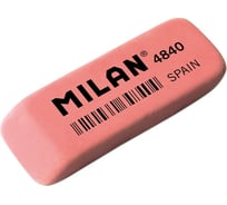 Каучуковый ластик 40 шт в упаковке Milan 4840 скошенной формы розовый 973205