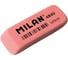 Каучуковый ластик 40 шт в упаковке Milan 4840 скошенной формы розовый 973205 1