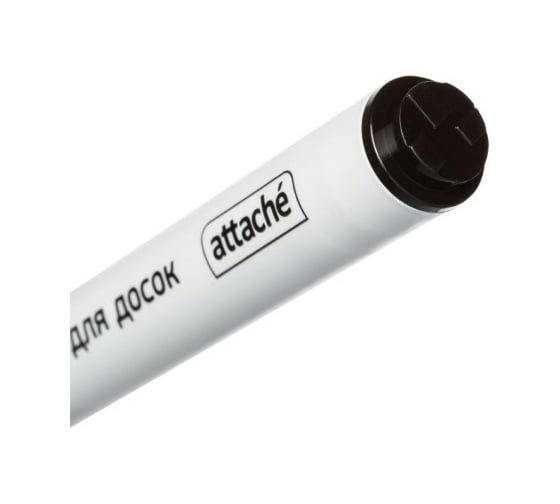 Маркер для досок 12 шт в упаковке Attache черный со скошенным наконечником 1-5 мм 806528