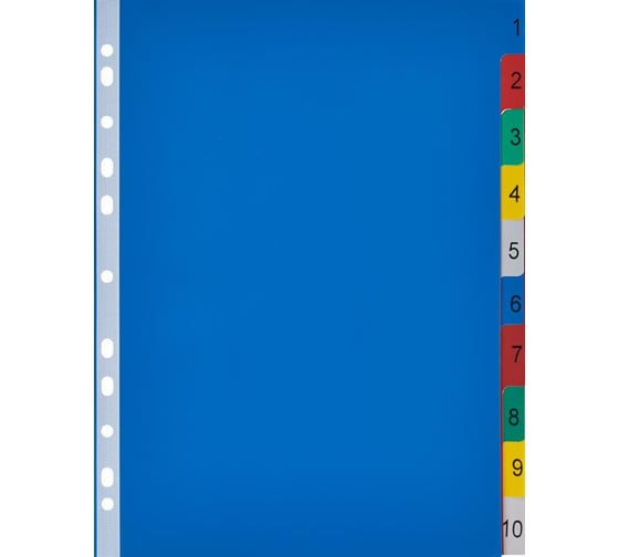 Разделитель листов Attache Selection 10 цветов, MAXI А4, 10 шт 327163