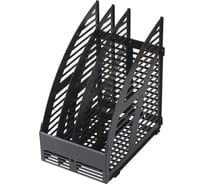 Вертикальный лоток Workmate сборный, 3 отделения, черный, 235x160x285 мм *8 15-7022