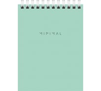 Блокнот BRAUBERG малый формат, А6, 108х145 мм, 40 л, гребень, картон, клетка, Minimal Pastel, 116429