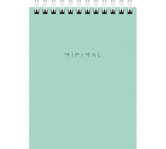 Блокнот BRAUBERG малый формат, А6, 108х145 мм, 40 л, гребень, картон, клетка, Minimal Pastel, 116429 1