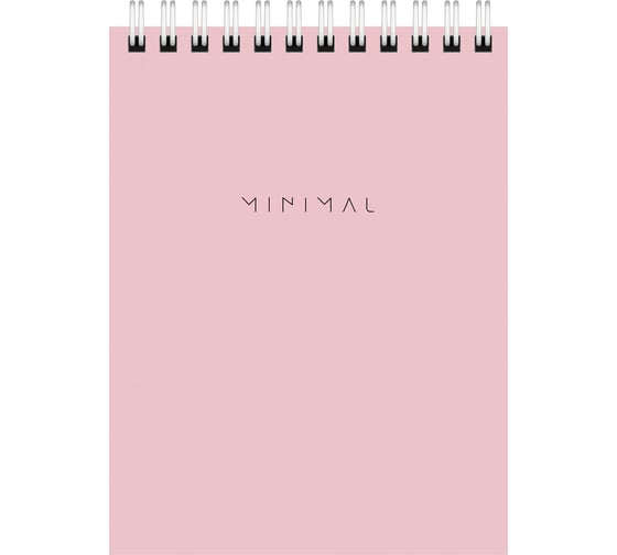 Блокнот BRAUBERG малый формат, А6, 108х145 мм, 40 л, гребень, картон, клетка, Minimal Pastel, 116429