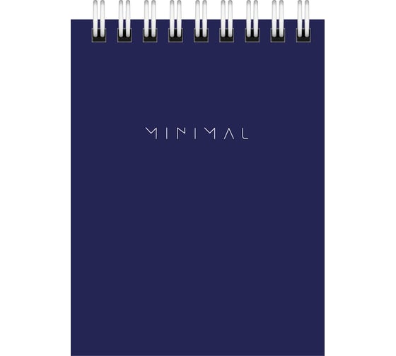 Блокнот BRAUBERG малый формат, А7, 75х105 мм, 40 л, гребень, картон, клетка, Minimal Classiс, 116430