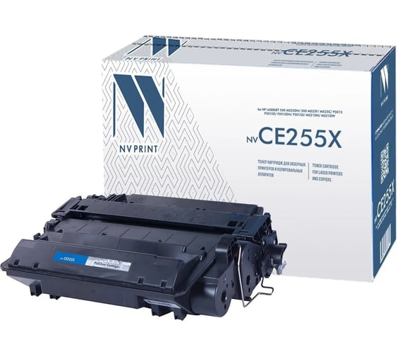 Картридж NV Print NVP совместимый, для HP LaserJet 500 M525dn/ 500 M525f/ M525c/ P3015/ P3015d/ P3015dn/ P3015x/ M521dn/ M521dw (12500k) NV-CE255X 1