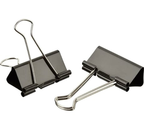 Зажим для бумаг Attache 51 мм., 12 шт., европодвес 509190