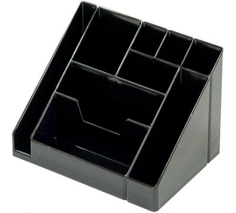 Подставка для канцелярских мелочей Attache каскад, 9 отделений, черная 913420