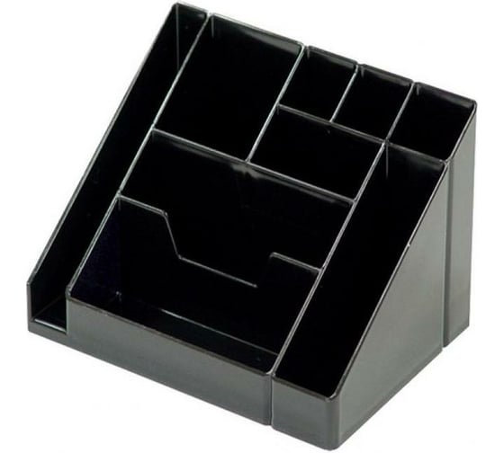 Подставка для канцелярских мелочей Attache каскад, 9 отделений, черная 913420 1