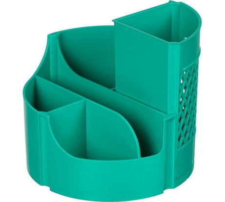 Подставка для канцелярских мелочей Attache office вращающаяся, бирюза 1169208