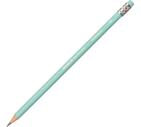 Чернографитный карандаш Attache Selection Borealis HB, трехгранный, с ластиком, 6 шт/уп 1055944