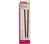 Чернографитный карандаш Attache Economy пластик, без ластика, HB, черный корпус, 6 шт/уп 889118